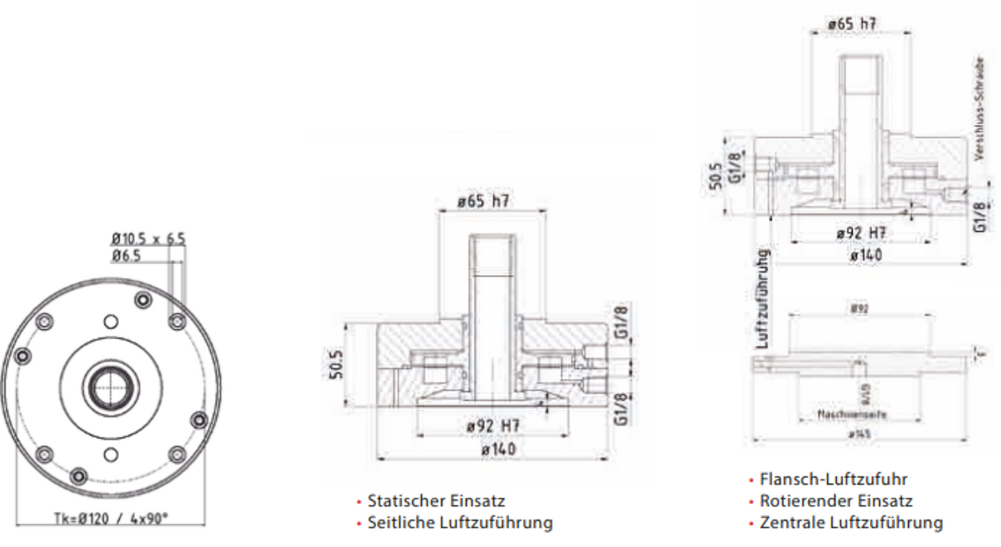 Pneumatic clamping device SHG/SH